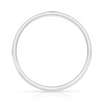 Gold 375 white diamond wedding ring - view 2