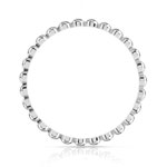 Bague or 375 blanc - vue 2