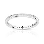 Alliance or 375 blanc diamant - vue 1