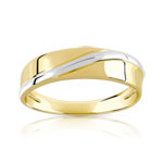 Chevalière or 375 2 tons - vue 1