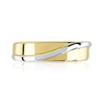 Bague or 375 2 tons - vue 3
