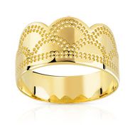 Bague or 375 jaune