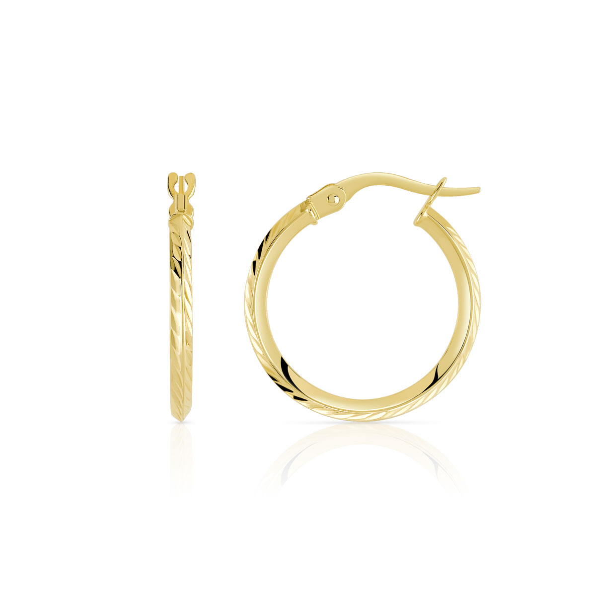 Créoles or 375 jaune - vue V1