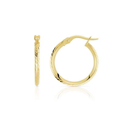 Créoles or 375 jaune - vue V1