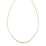 Collier or 375 jaune maille palmier 42 cm - vue 1