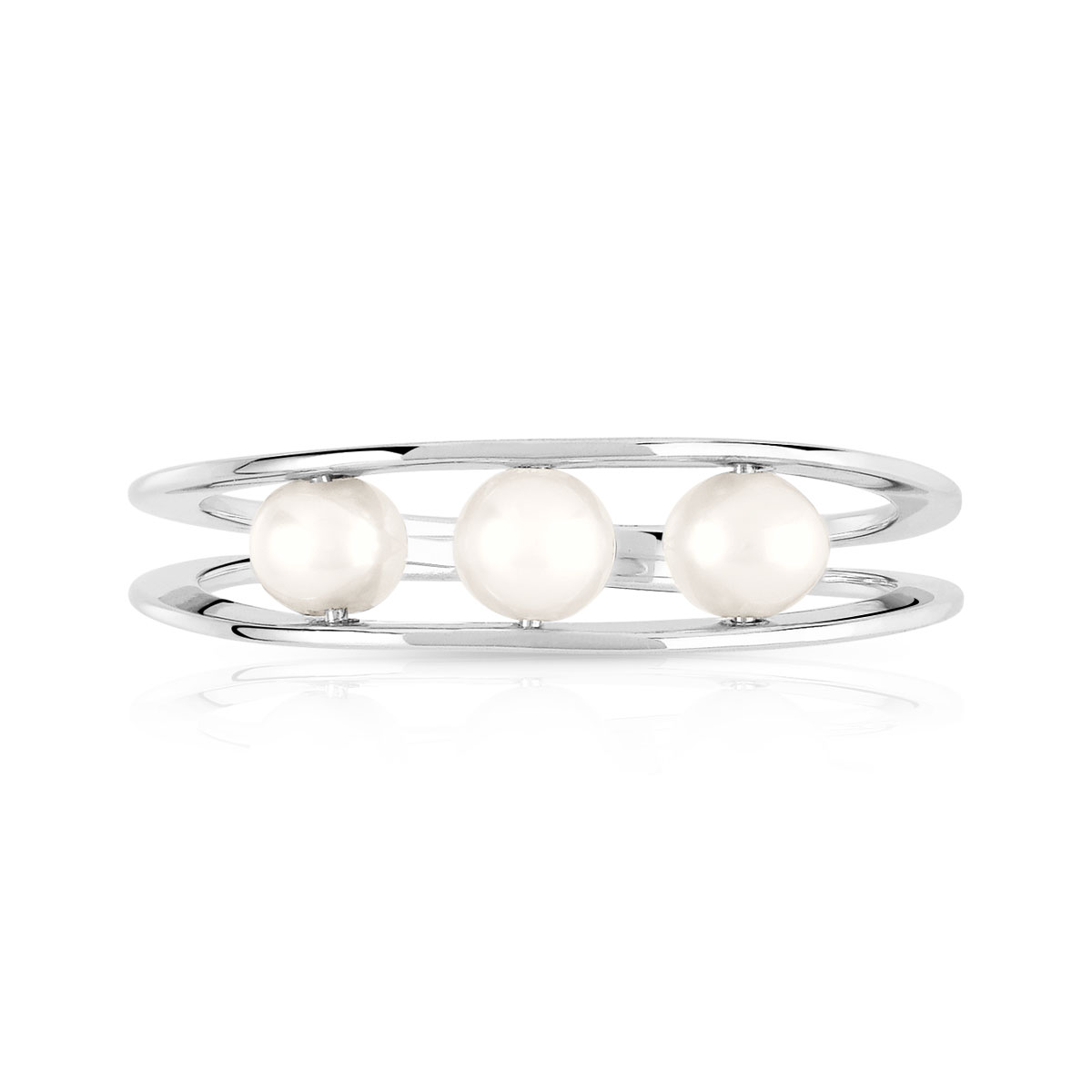 bague or 3 perles bague or 3 perles