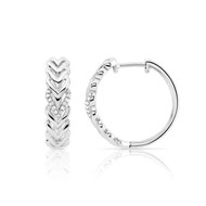 Creoles or 375 blanc diamant