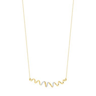 Collier or 375 2 tons diamant