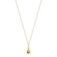 Collier or 375 jaune citrine