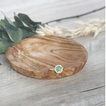 Bague or 375 2 tons fleur émeraudes et diamants - vue D3