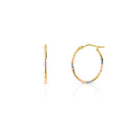 Boucles d'oreilles or 375 3 tons