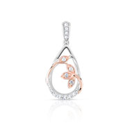 Pendentif 2 ors 375 diamant