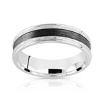 Alliance or 375 blanc et carbone 5 mm - vue 1