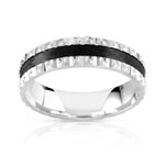 Alliance or 375 blanc et carbone - vue 1