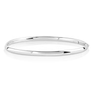 Bracelet jonc or 375 blanc