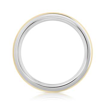Alliantie van titanium en 375 geelgoud, 5 mm