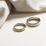 Alliance titane et or 375 jaune 5 mm - vue D3