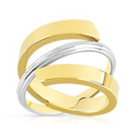 Bague 2 ors 375 - vue 1