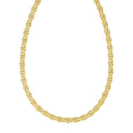 Collier or 375 jaune maille royale