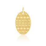 Pendentif or 375 jaune - vue 1