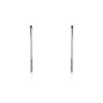 Créoles or blanc 375 30 mm - vue D1