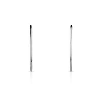 Créoles white gold 375 30 mm