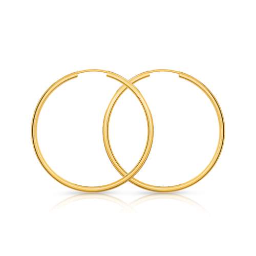 Créoles or 375 jaune 30 mm