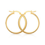 Créoles or 375 jaune 20 mm - vue 1