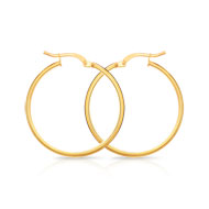 Créoles or 375 jaune 25 mm