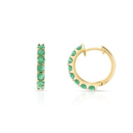 Creoles or 375 jaune émeraude