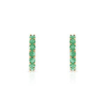 Créoles or 375 jaune émeraudes - vue D1