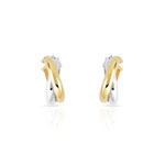 Creoles 2 gold 375 interlaced - view D1