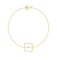 Bracelet or 375 diamant