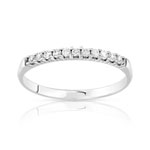 Alliance or 375 blanc diamants - vue 1