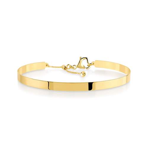 Bracelet demi-jonc or 375 jaune