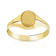 Chevaliere or 375 jaune personnalisable