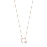 Collier or 375 rose diamant
