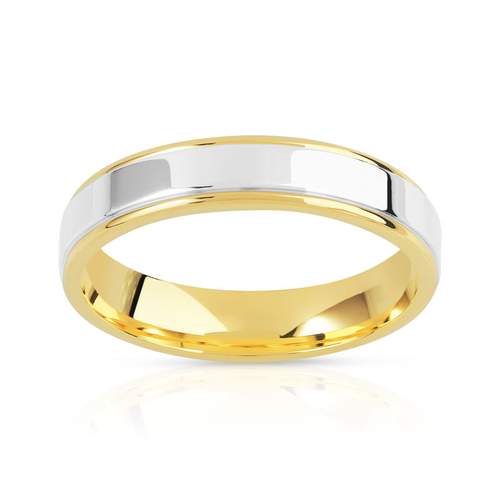 Alliance platine 950 et or 750 jaune