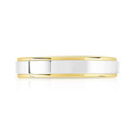 Alliance platine 950 et or 750 jaune - vue 3