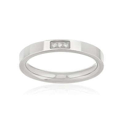 Alliance or blanc diamants