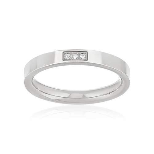 Alliance or blanc diamants