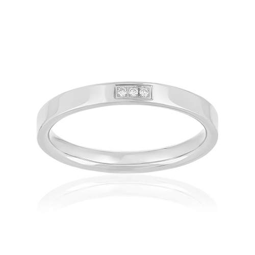 Alliance or blanc diamants