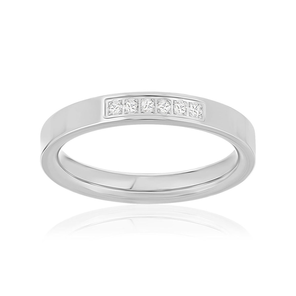 Alliance or blanc diamants