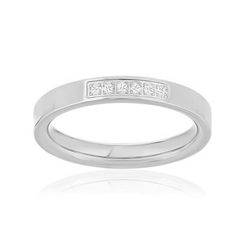 Alliance or blanc diamants