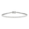 Bracelet or blanc diamants 18 CM - vue V1