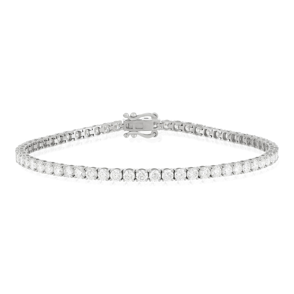 Bracelet or blanc diamants 18 CM