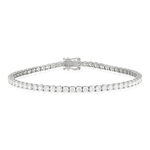 Bracelet or blanc diamants 18 CM - vue 1