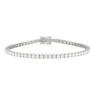Bracelet or blanc diamants 18 CM