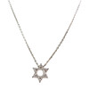 Collier or blanc diamants 42 cm - vue V1