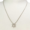 Collier or blanc diamants 42 cm - vue V2